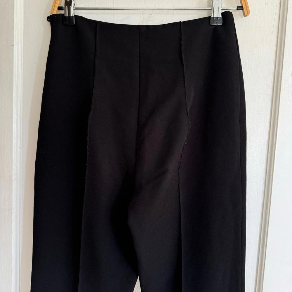 Toteme Black Zalana Split Hem Trousers - Picture 6 of 8